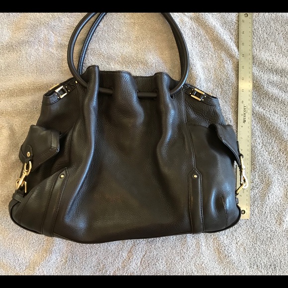 large Cole Haan Chocolate leather tote - Picture 2 of 7